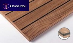 Floor insulating sandwich panel NAUTIPONT ACOUSTIQUEwood facing