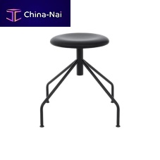 Scandinavian design stool SPIDERsteel baseupholsteredswivel