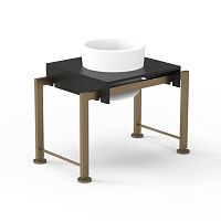 Steel planter MIKO brushed stainless steelceramicporcelain stoneware