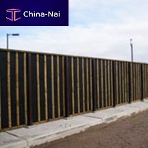 Noise barrier with modular panels glassmetalfor roads