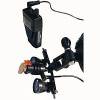 Dental headlight KITLF4LEDfor binocular loupeswith portable light source