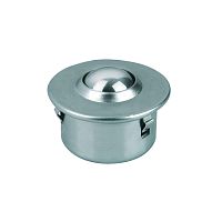 Steel ball transfer unit K0765 seriescylindrical basewith sheet steel housingfor heavy loads