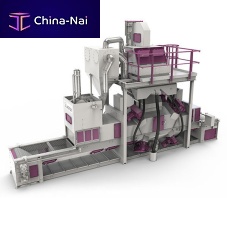 Wire mesh belt conveyor shot blasting machine BS seriesfor metal