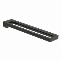 2-bar towel rack TEMPOwall-mountedmetalblack