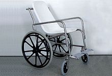 Manual wheelchair shower