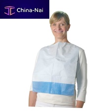 Reusable medical bib 580-600adultbluewhite