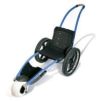 Passive wheelchair Hippocampeall-terrainbeachwith legrest
