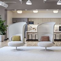 Contemporary armchair Libellefabricmetaltablet