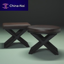 Contemporary stool X 1934leatheroakoak base