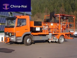 Truck-mounted paint striping machine WTSE 800for thermoplasticsfor runway