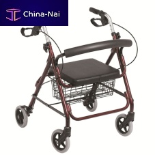 4-wheel rollator BES-WA28with seatwith basketwith armrests