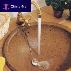 Built-in washbasin OLIMPO NATURALceramic2-holewith overflow