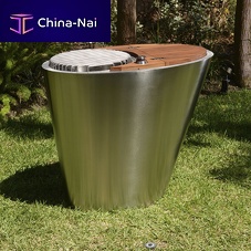 Gas barbecue SEADOGcharcoalfree-standingstainless steel
