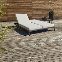 Contemporary sun lounger INFINITYSunbrella®painted aluminumadjustable backrest