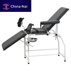 Manual examination table YFFJ-J10(II)fixed-height3-sectionblack