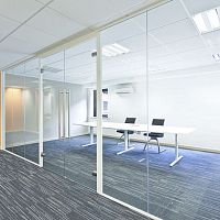 Demountable partition Quartz Singleglazedaluminumcommercial