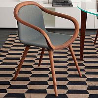 Contemporary chair Ginevraindoorfabricleather
