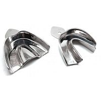 Upper dental impression tray TI-03-1021lowerfor complete denturesdisposable