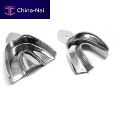 Upper dental impression tray TI-03-1021lowerfor complete denturesdisposable