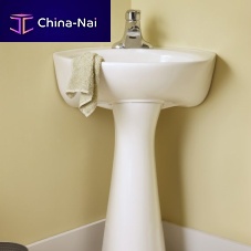 Free-standing washbasin CORNICEceramiccornercontemporary