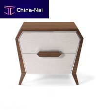 Contemporary bedside table AN 741 Pwoodenwooden basewith drawer