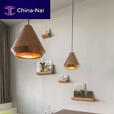 Pendant lamp brasscopperwooden