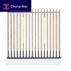 Fence with bars Centinelagardensteelwooden