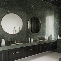 Double vanity top Jardin EmeraldSilestone®