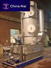 Wet gas scrubber corrosive gas