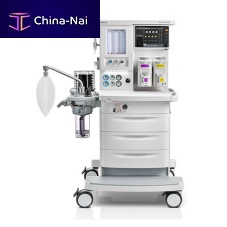 Trolley-mounted veterinary anesthesia workstation WATO EX-35Vet