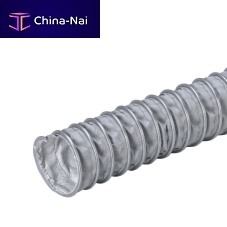 Flexible air duct EOLO HT 450�Csilicone-coated glass fabricfume extractionzinc-plated steel spiral