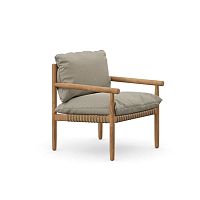 Contemporary armchair TIBBO fabricsynthetic fiberteak