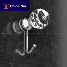 Contemporary coat hook Geo - P708metalglassindividual