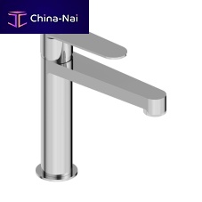 Washbasin mixer tap ZOOM.7countertopchromed metalbathroom