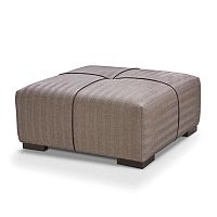 Contemporary ottoman CRUZfabriccontractbrown