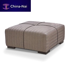 Contemporary ottoman CRUZfabriccontractbrown