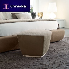Traditional ottoman PIPEDON fabricwoodenupholstered