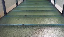 Patterned glass panel AVANTAS NETWORK � MONTREALtexturedtranslucentfor walkways