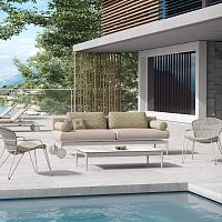 Contemporary sofa MARGUERITEgardenpoolfabric