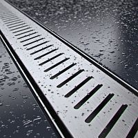 Stainless steel linear shower drain DAKUA+ POZ93-118 R seriesABS