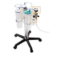 Pneumatic surgical suction pump 1199010on casters