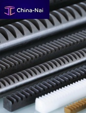 Straight-toothed rack and pinion helical