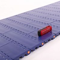 Modular transporting conveyor belt HS-100A/50.8MMplasticfor the food industrymeat