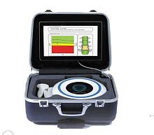 Ultrasound bone densitometer Echoscone beam
