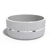 High-performance concrete planter 274chromemarblegranite