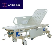 Transfer stretcher trolley FC manualheight-adjustablewith adjustable backrest