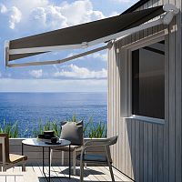 Retractable awning Line Barmotorizedpatiowhite