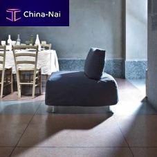 Contemporary fireside chair Bibifabricsteelbed