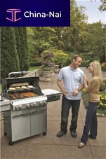 Gas barbecue SUMMIT® S-470commercialon castersstainless steel