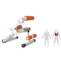 Lumbar extension weight training bench KS109